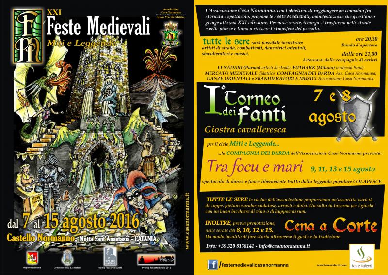 Eventi Storici. Feste Medievali 07/08/2016 15/08/2016
