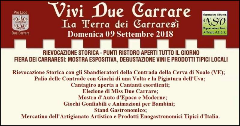 Vivi Due Carrare a Due Carrare 2018 (PD) eventi e sagre