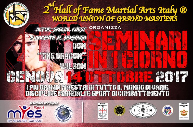 Hall Of Fame Martial Arts Italy a Genova 2017 (GE) Liguria eventi
