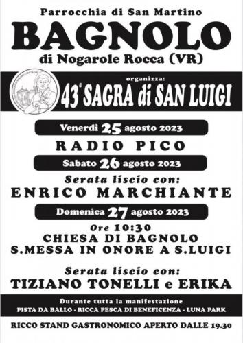 Sagra Di San Luigi - Bagnolo Di Nogarole Rocca - Nogarole Rocca
