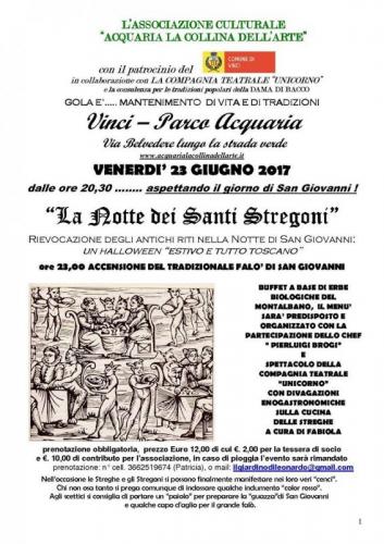 La Notte Dei Santi Stregoni - Vinci