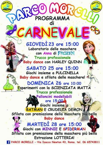 Festa Di Carnevale Al Parco Morelli - Roma