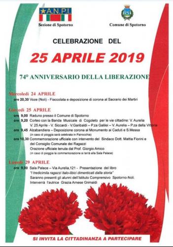 Celebrazione Del 25 Aprile A Spotorno - Spotorno