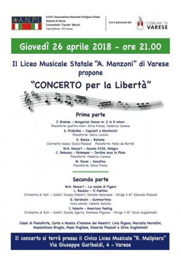 Celebrazioni Del 25 Aprile - Varese