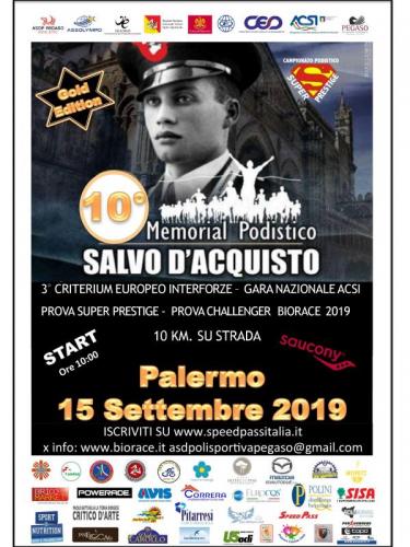 Memorial Podistico Salvo D'acquisto - Palermo