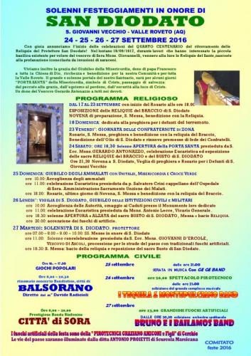 Festa S.diodato - San Vincenzo Valle Roveto