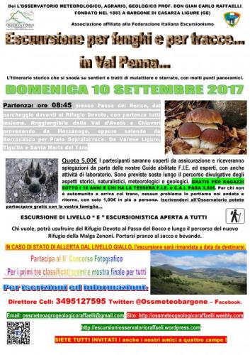 Escursione Per Funghi E Per Tracce In Val Penna - Mezzanego