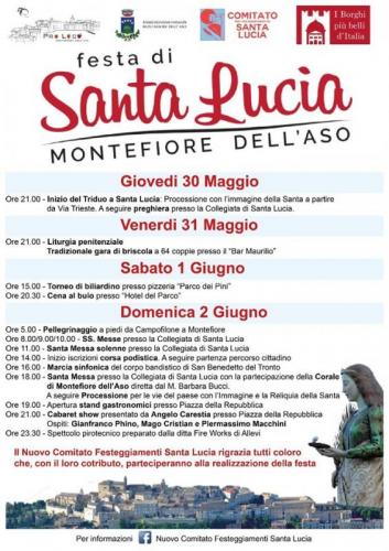 Festa Di Santa Lucia - Montefiore Dell'aso