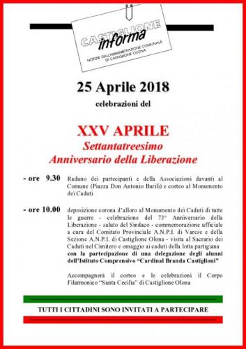 Anniversario Della Liberazione - Castiglione Olona