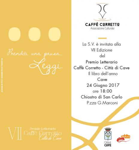 Premio Letterario Caffè Corretto Città Di Cave - Cave