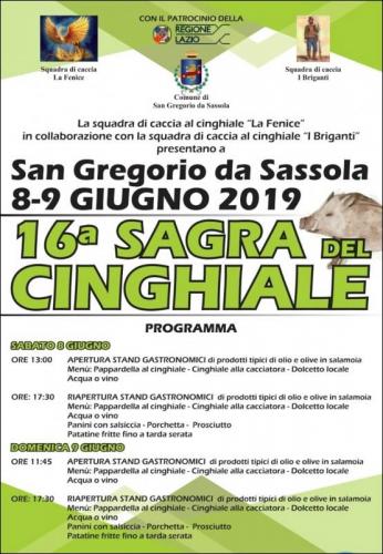 Sagra Del Cinghiale - San Gregorio Da Sassola