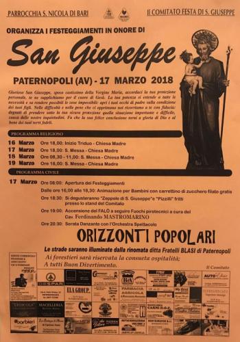 La Festa Di San Giuseppe - Paternopoli