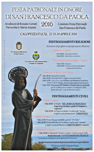 Festa Patronale Di San Francesco Da Paola - Calopezzati