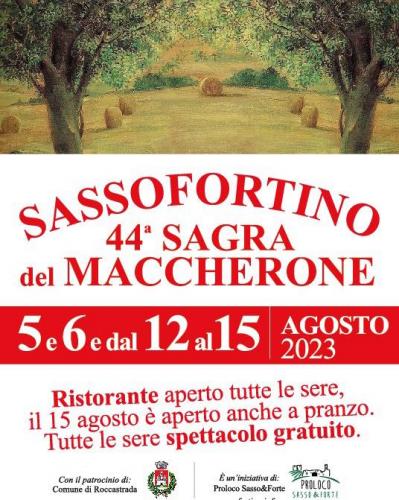 Sagra Del Maccherone Sassofortino - Roccastrada