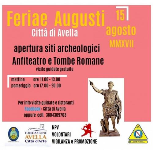 Feriae Augusti - Visite Guidate Gratuite  - Avella