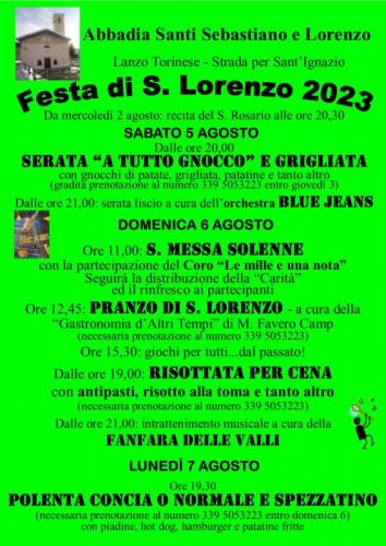 Festa Di San Lorenzo - Lanzo Torinese
