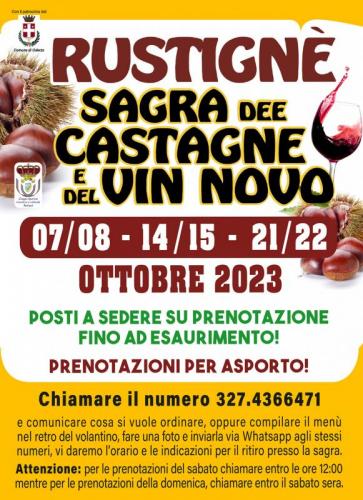 Sagra Delle Castagne E Del Vin Novo A Rustigne - Oderzo