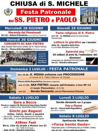 Festeggiamenti Dei Ss.pietro E Paolo A Chiusa Di San Michele - Chiusa Di San Michele