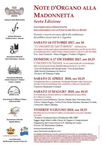 Note D'organo Alla Madonnetta - Genova