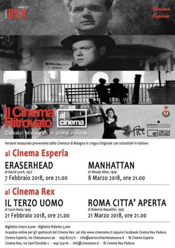 Rassegna Il Cinema Ritrovato - Padova