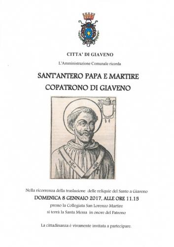 Festa Di Sant'antero Papa - Giaveno