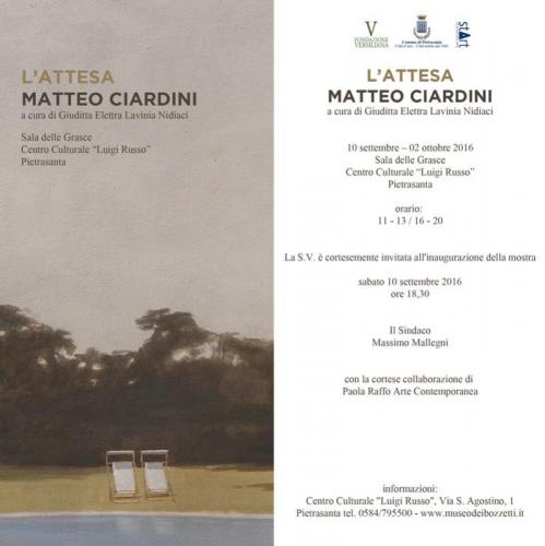 Personale Di Matteo Ciardini - Pietrasanta