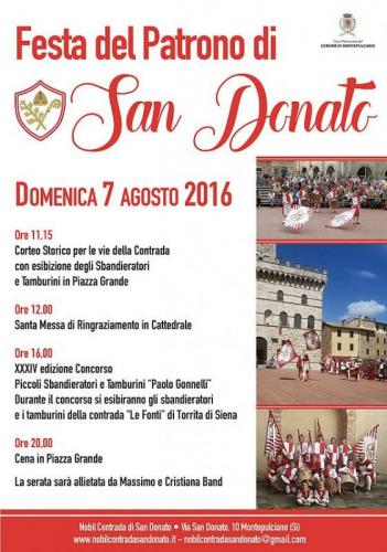 Festa Del Patrono Di San Donato - Montepulciano