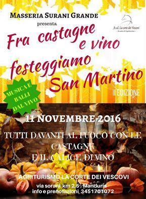 Fra Castagne E Vino Festeggiamo San Martino - Manduria