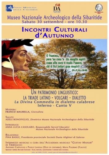 Incontri Culturali D’autunno - Cassano Allo Ionio