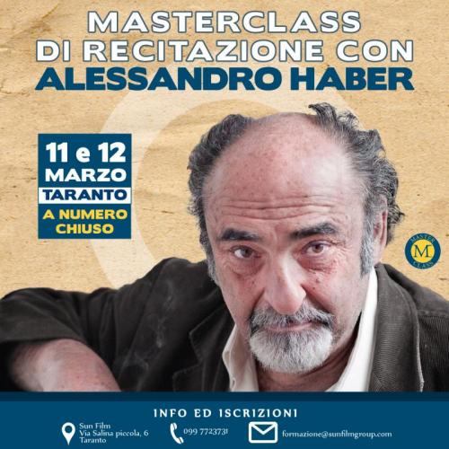 Masterclass Di Recitazione Con Alessandro Haber - Taranto