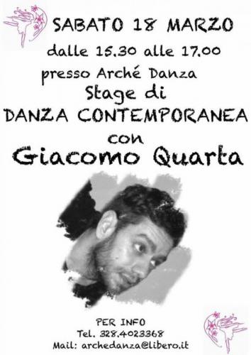 Stage Di Danza Contemporanea Con Giacomo Quarta - Gaggio Montano