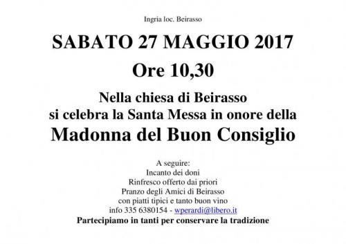 Santa Messa In Onore Della Madonna Del Buon Consiglio - Ingria