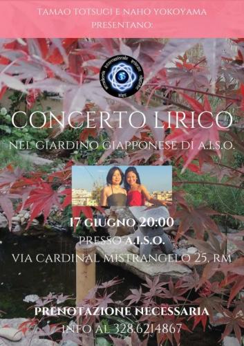 Concerto Lirico Nel Giardino Giapponese Di A.i.s.o. - Roma