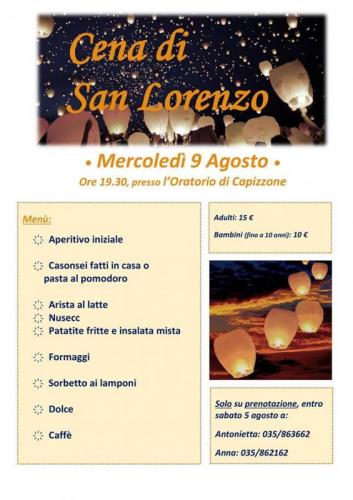 Festa Di San Lorenzo A Capizzone - Capizzone