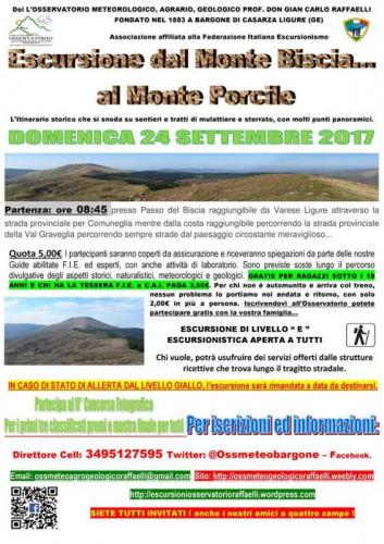 Escursione Tra Il Monte Biscia E Il Monte Porcile - Varese Ligure
