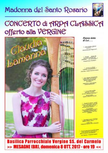 Claudia Lamanna E La Sua Arpa In Concerto - Mesagne
