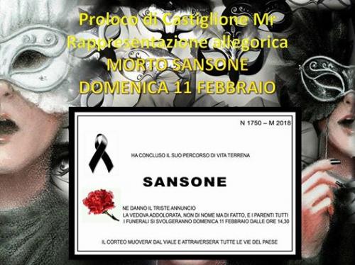 La Morte Di Sansone - Castiglione Messer Raimondo