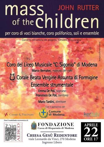 Mass Of The Children Di John  Rutter - Modena