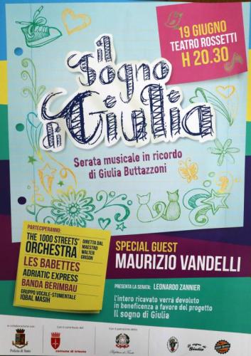 Serata Musicale Benefica In Ricordo Di Giulia Buttazzoni - Trieste
