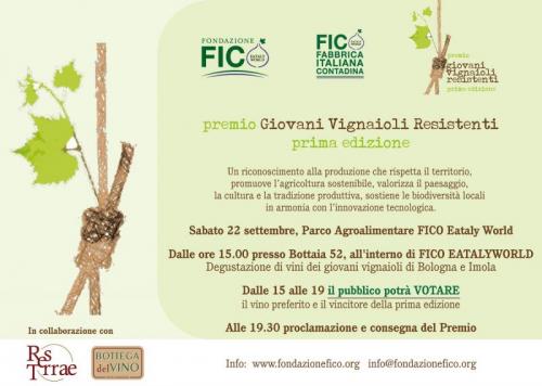 Premio Giovani Vignaioli Resistenti A Bologna - Bologna