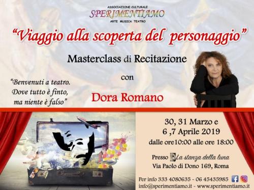 Masterclass Di Recitazione Con Dora Romano A Roma - Roma