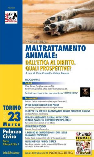 Maltrattamento Animale Conferenza A Torino - Torino