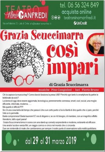 Grazia Scuccimarra A Teatro Nino Manfredi - Roma