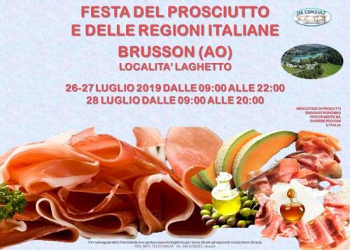 Festa Del Prosciutto E Delle Regioni Italiane A Brusson - Brusson