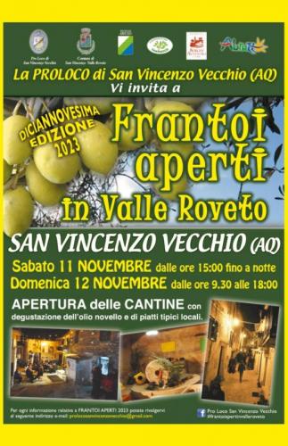 Frantoi Aperti - San Vincenzo Valle Roveto