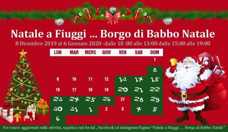 Babbo Natale 8 Dicembre.Natale A Fiuggi A Fiuggi 2020 Fr Lazio Eventi E Sagre