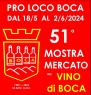 Mostra Mercato Del Vino D.o.c. Di Boca, 51^ Edizione - Boca (NO)