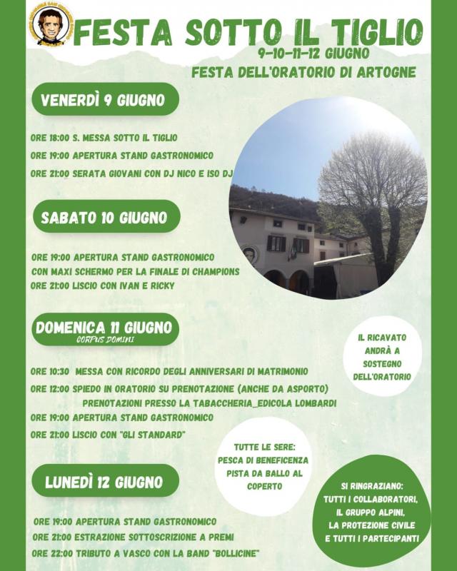Festa Del Tiglio a Artogne | 2023 | (BS) Lombardia | eventiesagre.it