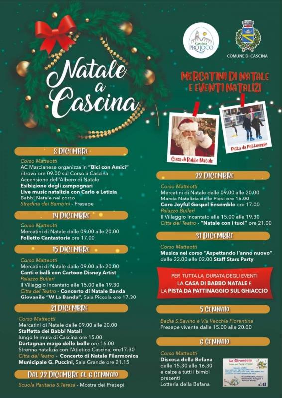 Le Ricette Di Natale 2020.Natale A Cascina A Cascina 2020 Pi Toscana Eventi E Sagre