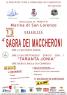 Sagra Dei Maccheroni, 4^ Edizione - San Lorenzo (RC)